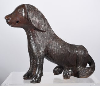 Carved Wooden Dog