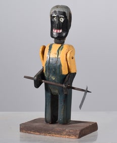 Folk Art Carved and Painted African American