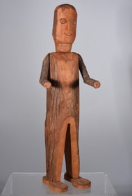 Folk Art Carved Indian