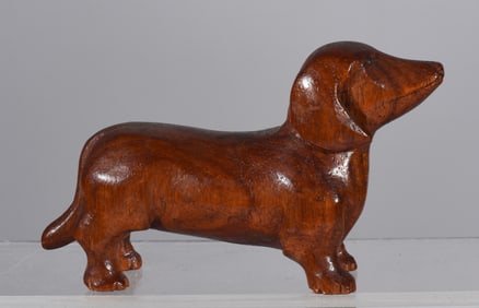 Wood Carved Dog