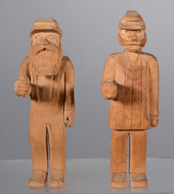 Pair of Carved Figures