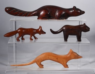 Brasstown Wood Carved Animal Group