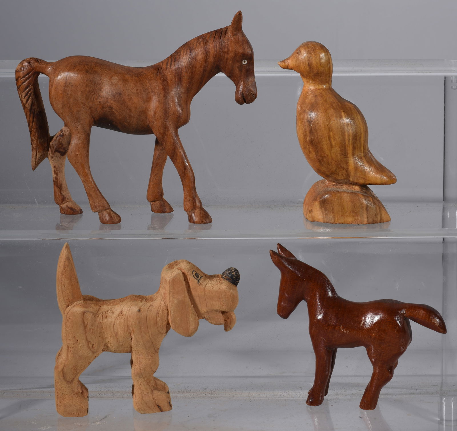 Folk Art Carved Animal Grouping (1 of 3)
