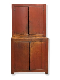 Virginia Painted Stepback Cupboard
