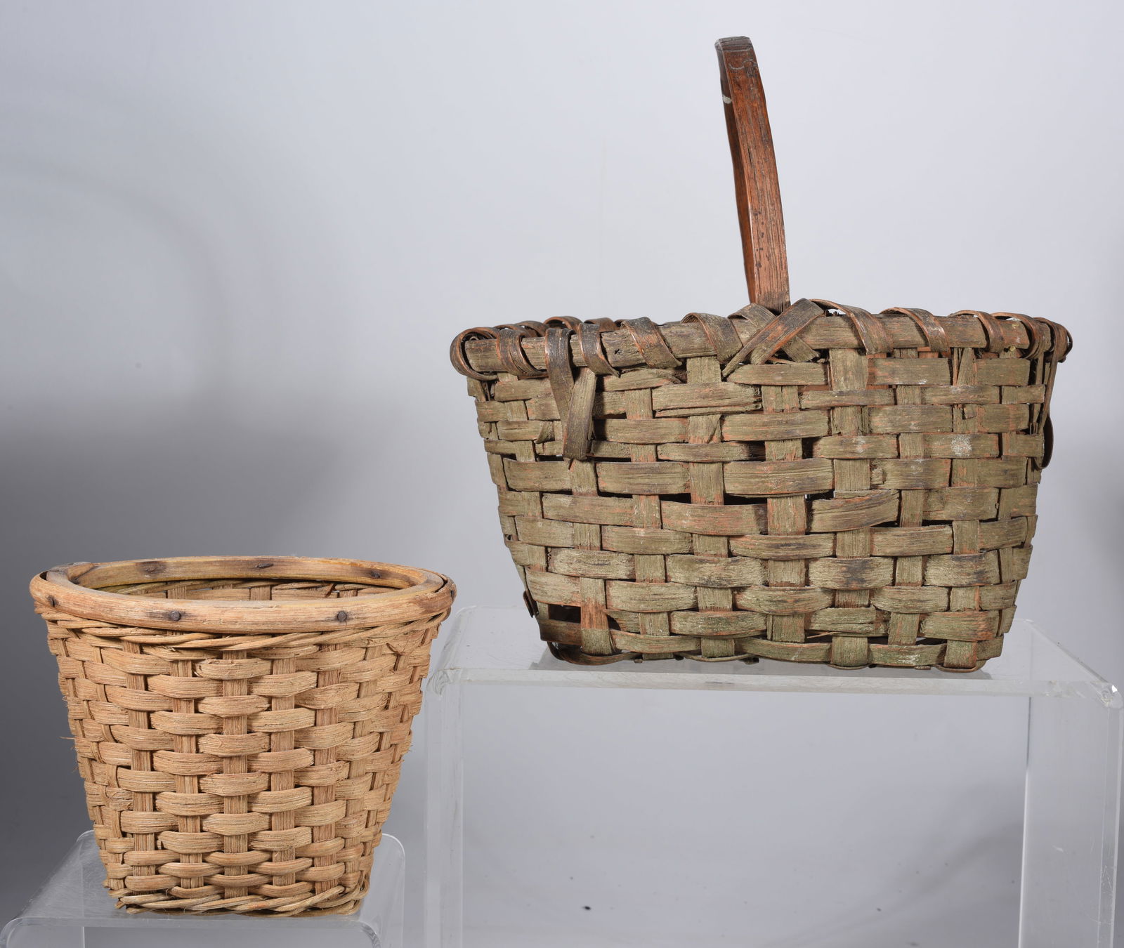 Oak Split Basket Group (3) ca. 1920 (1 of 3)