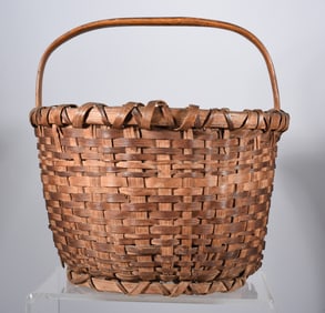 Two Color Oak Split Basket