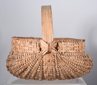 Appalachian Oak Split Basket ca. 1940