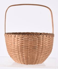 Small Oak Split Basket ca. 1960
