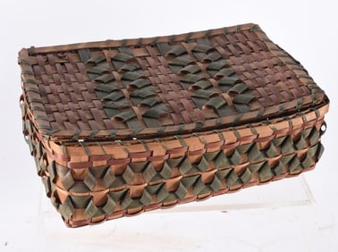 Native American Lidded Basket