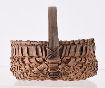 Miniature Oak Split Basket ca. 1940