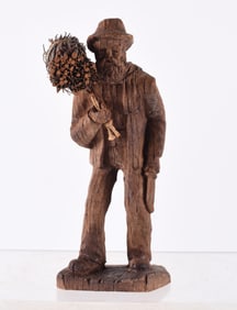 Folk Art Carved Man