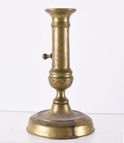 Early Brass Candle Holder
