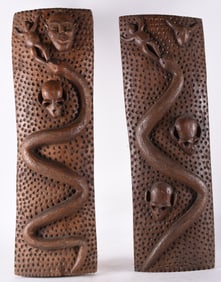 Carved Wooden Wall Plaques