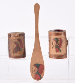 Mountain Carved and Painted Souviners