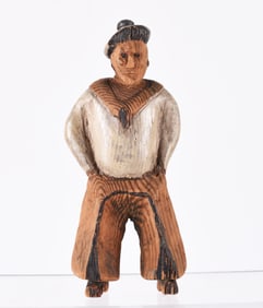 American Folk Carved and Painted Sailer