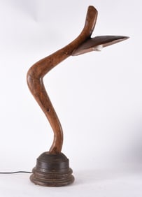 Folk Art Mountain Adirondack Lamp