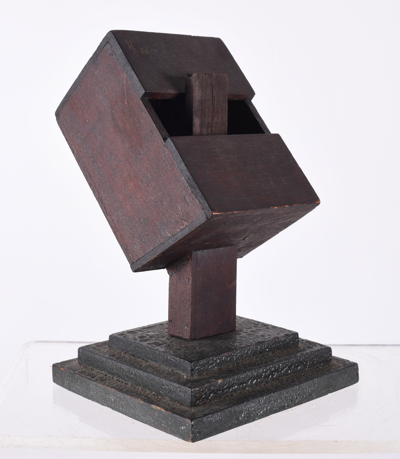 Adirondack Desk Puzzle: 4.5 x 7" hand made ca. 1940 with great surface and patina.