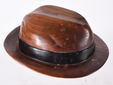 Folk Art Carved Hat