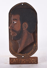 Carved Relief of African American