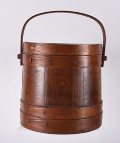 Antique Wooden Sugar Bucket