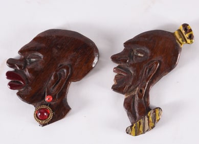 Carved and Painted Heads