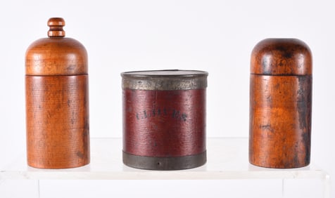 Treenware Turned Lidded Jars