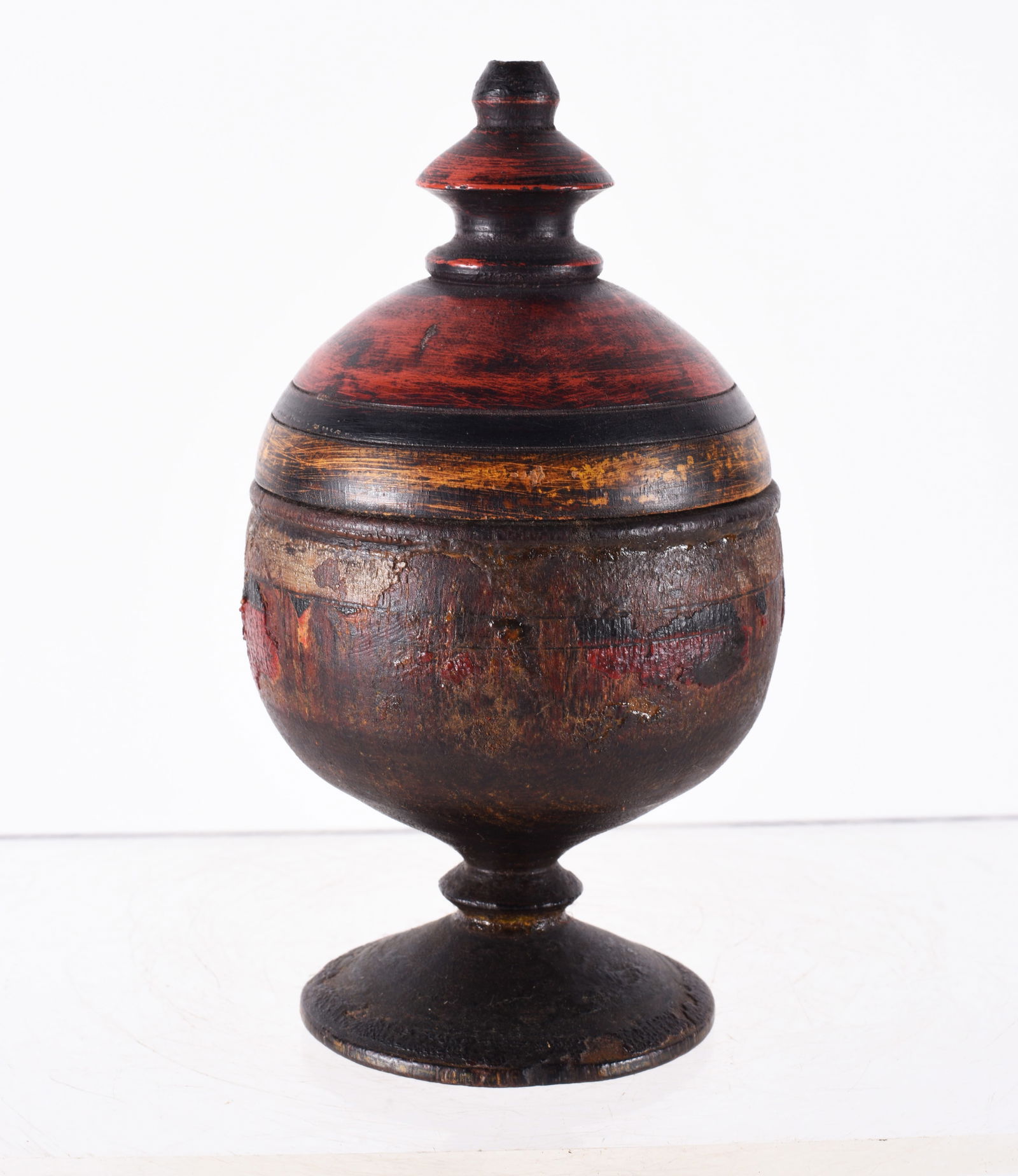 Painted Treenware Spice Jar (1 of 4)