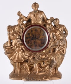 Art Deco Bronze Clock