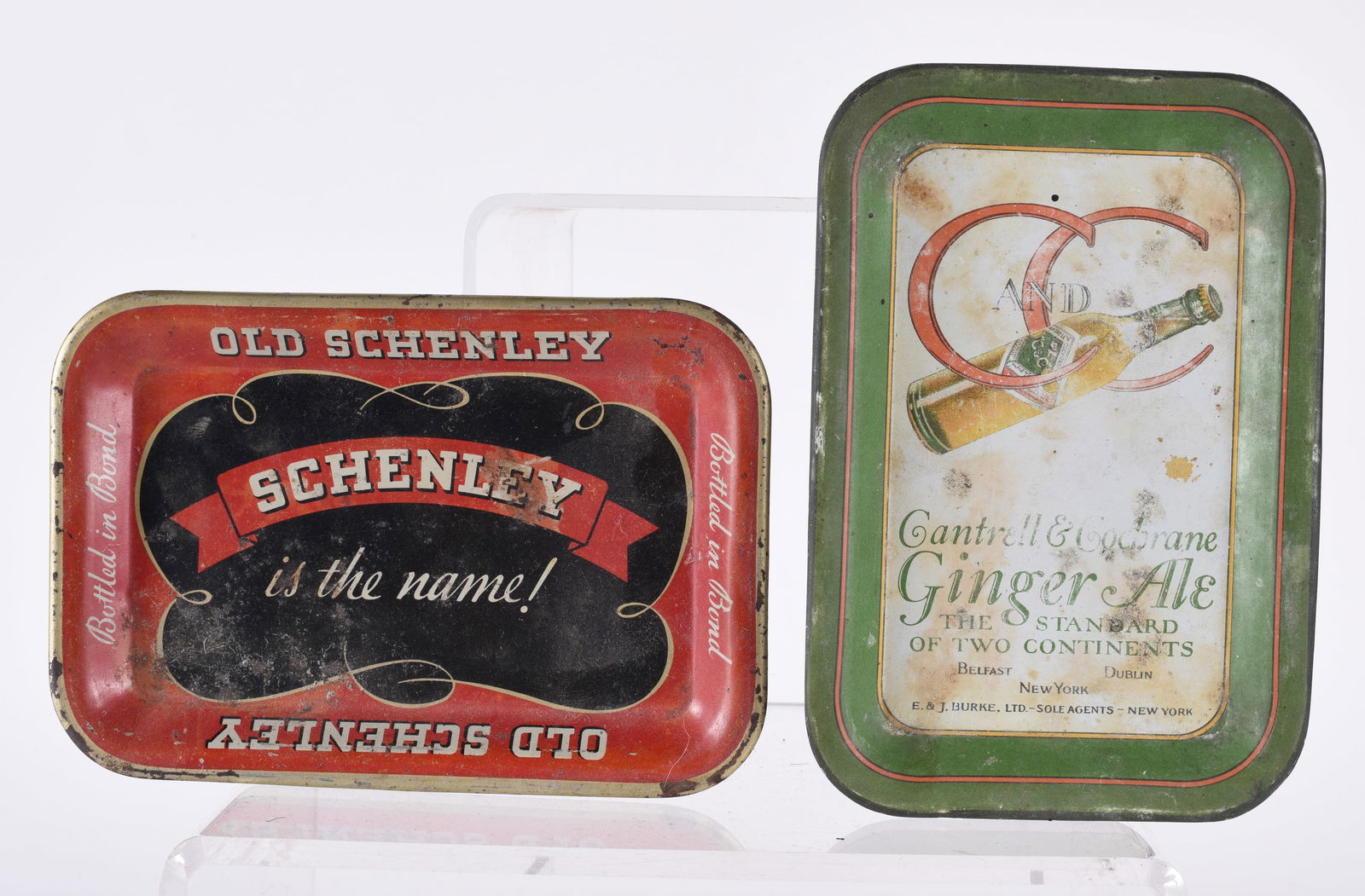 Ginger Ale and Schenley Tip Trays (1 of 2)