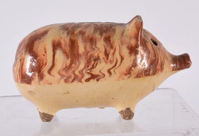 Multi Glaze Pottery Pig