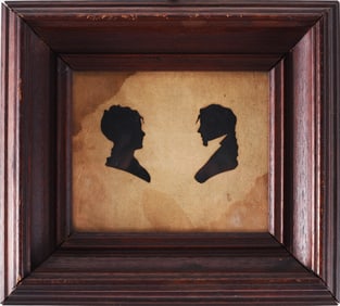 Antique Silhouette Couple