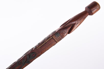 Painted Folk Art Cane