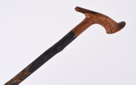 Carved Folk Art Walking Stick