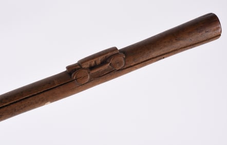 Folk Art Carved Cane Automobile