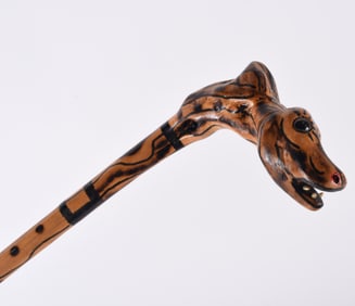 Folk Art Carved Cane