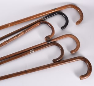 Antique Walking Stick Group (6)
