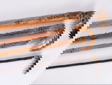 Antique Walking Stick Group (4)