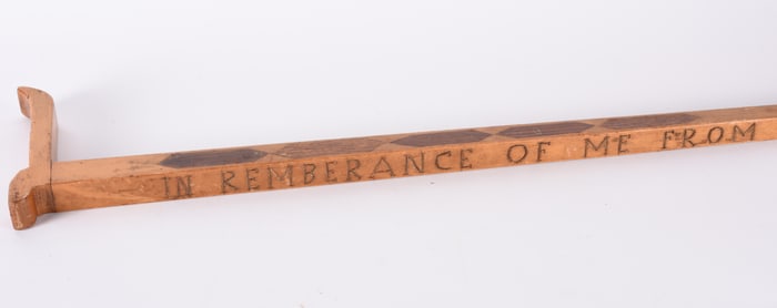 W.E. Lockhart Folk Art Cane to Mother