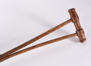 Civil Ware era Carved medical crutch