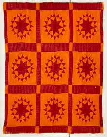 Early 20th Century American Textile Hand Made Quilt