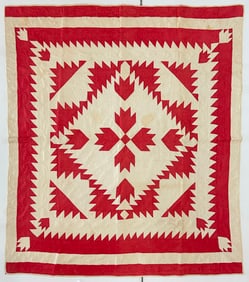 Early 20th Century American Textile Hand Made Quilt
