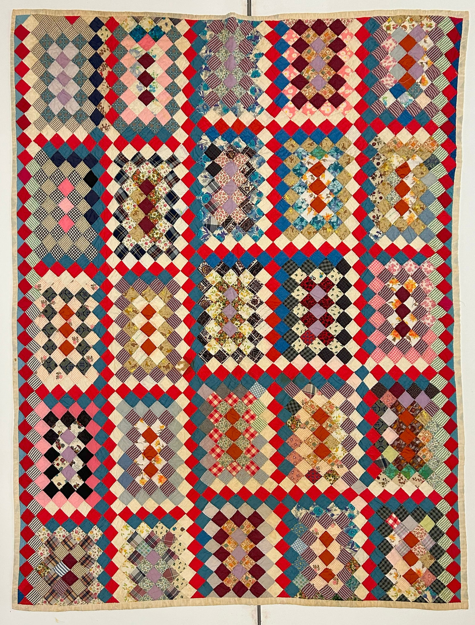Early 20th Century American Textile Hand Made Quilt (1 of 2)