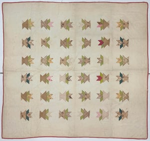 Early 20th Century American Textile Hand Made Quilt