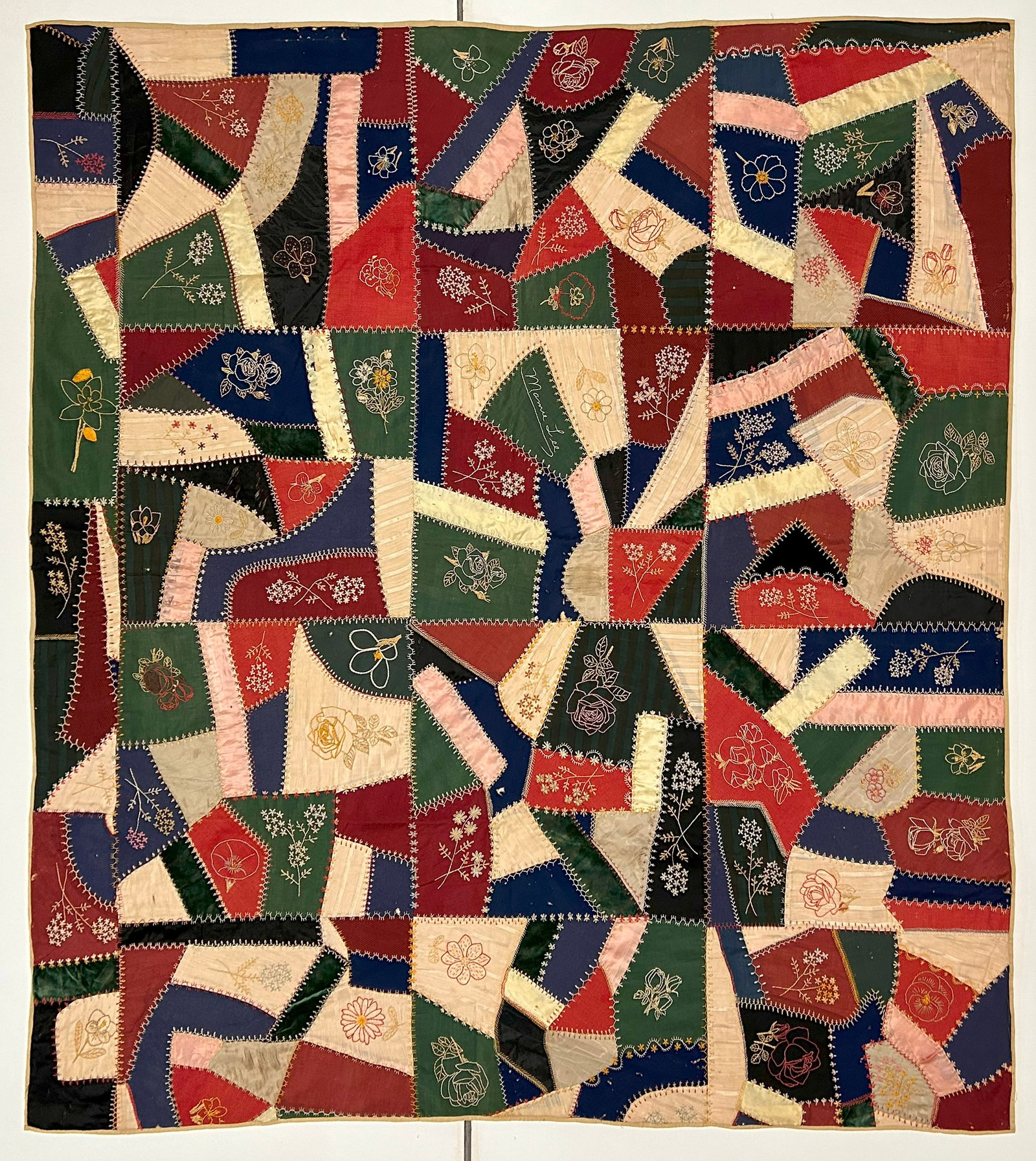 Early 20th Century American Textile Hand Made Quilt: 74" x 70" from a 30 year collection of quilts. These quilts are in overall good condition please see photos for holes and stains as they will be pictured. Some of these quilts are fantastic patterns t