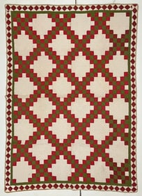 Early 20th Century American Textile Hand Made Quilt