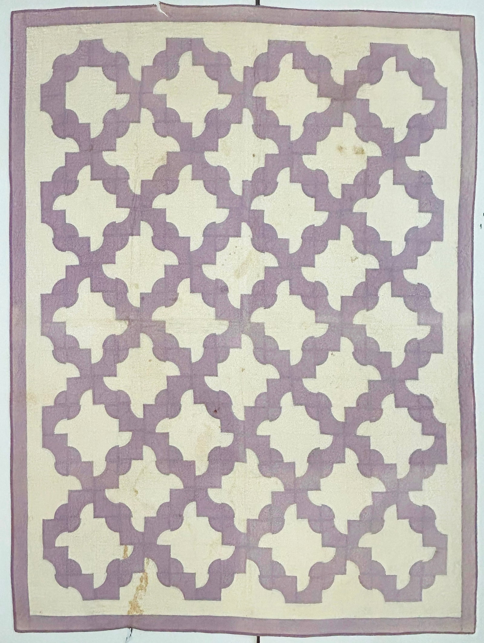 Early 20th Century American Textile Hand Made Quilt: 87" x 72" from a 30 year collection of quilts. These quilts are in overall good condition please see photos for holes and stains as they will be pictured. Some of these quilts are fantastic patterns t