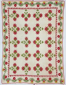 Early 20th Century American Textile Hand Made Quilt
