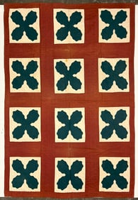Early 20th Century American Textile Hand Made Quilt