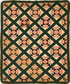 Early 20th Century American Textile Hand Made Quilt