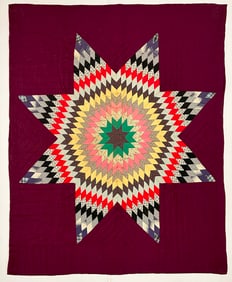 Early 20th Century American Textile Hand Made Quilt